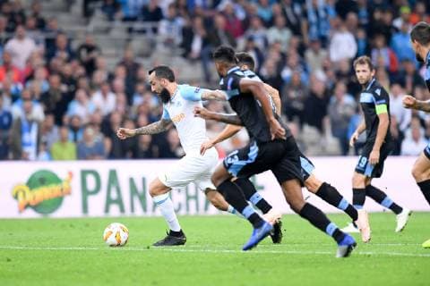 11 KONSTANTINOS MITROGLOU (OM) FOOTBALL : Marseille vs Lazio Rome - Ligue Europa - 25 10 2018 FEP Panoramic 