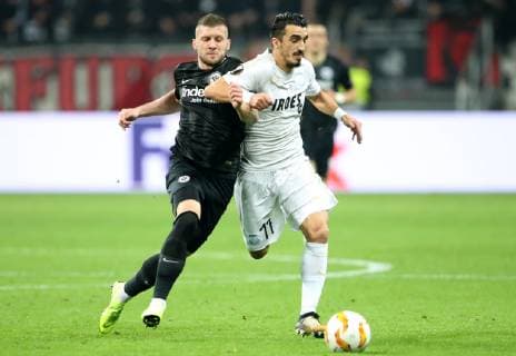 Germany Frankfurt am Main Commerzbank Arena 25 10 2018 Football UEFA Europa League Eintracht Frankfurt Apollon Limassol Picture v l Ante Rebic Eintracht Frankfurt 4 and Joao Pedro Apollon Limassol 17 Copyright: HMBxMedia xHeikoxBecker