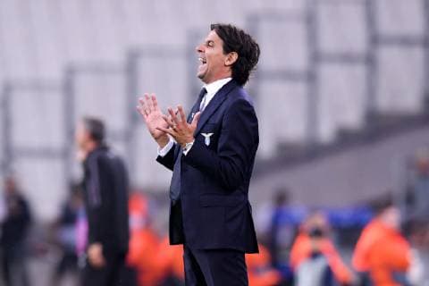 SIMONE INZAGHI (ENTRAINEUR LAZIO ROME) FOOTBALL : Marseille vs Lazio Rome - Ligue Europa - 25 10 2018 FEP Panoramic 