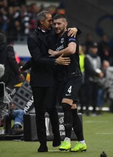 25 10 2018 xjhx Soccer UEFA Europa League Eintracht Frankfurt Apollon Limassol FC emspor v l Coach Adolf Adi Huetter Eintracht Frankfurt Ante Rebic Eintracht Frankfurt DFL DFB REGULATIONS PROHIBIT ANY USE OF PHOTOGRAPH as IMAGE SEQUENCES and or QUASI VIDEO Frankfurt am Main