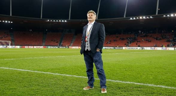 25 10 2018 Letzigrund Stadium Zurich SWITZERLAND Season 2018 2019 Men Soccer UEFA Europa League FC Zurich Bayer 04 Leverkusen President Ancillo Canepa is looking forward to the match