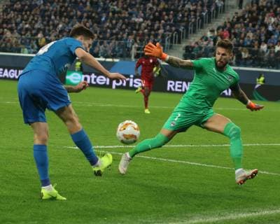 Russian Federation. St. Petersburg. Arena St. Petersburg . UEFA Europa League. Football. Group stage. Match group C . FC Zenit - FC Bordeaux. Player football club Zenit Daler Kuzyaev; Penalty; Benoit Costil MaksimxKonstantinov 