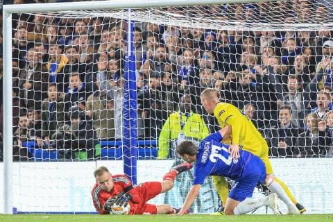 Chelsea v FC BATE Borisov UEFA Europa League Andreas Christensen of Chelsea in action during the match against FC BATE Borisov for the UEFA Europa League match at Stamford Bridge, London Content Not Available For UK Newspapers Copyright: xRomenaxFogliatix FIL-12452-0019