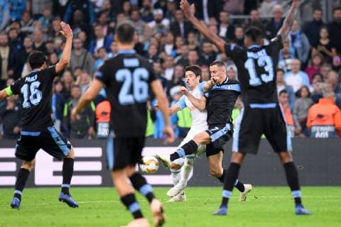 02 HIROKI SAKAI (OM) FOOTBALL : Marseille vs Lazio Rome - Ligue Europa - 25 10 2018 FEP Panoramic 