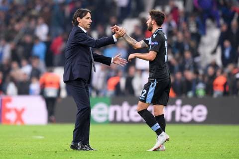 SIMONE INZAGHI (ENTRAINEUR LAZIO ROME) - JOIE FOOTBALL : Marseille vs Lazio Rome - Ligue Europa - 25 10 2018 FEP Panoramic 