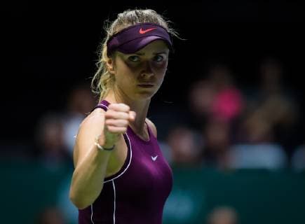 Sport Bilder des Tages October 25, 2018 - Kallang, SINGAPORE - Elina Svitolina of the Ukraine in action during her third match at the 2018 WTA Tennis Damen Finals tennis tournament 2018 WTA Finals - 25 Oct - ZUMAa181 20181025_zaa_a181_048 Copyright: xAFP7x