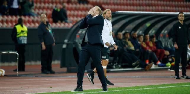 25 10 2018 Letzigrund Stadium Zurich SWITZERLAND Season 2018 2019 Men Soccer UEFA Europa League FC Zurich Bayer 04 Leverkusen Coach Ludovic Magnin FC Zurich