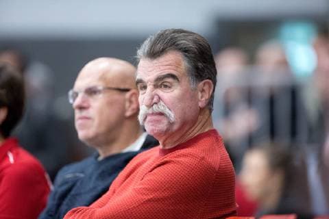 Luebbecke Germany 26 10 2018 Charity match 2018 2019 DHB Allstars vs Kreisauswahl Minden Luebbecke Heiner Brandt Luebbecke North Rhine Westphalia Germany Merkur Arena