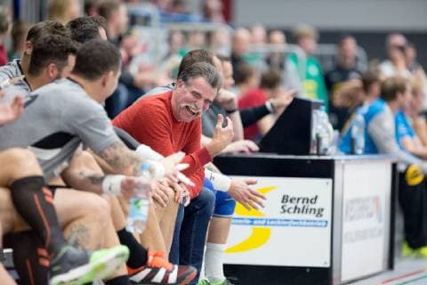 Luebbecke Germany 26 10 2018 Charity match 2018 2019 DHB Allstars vs Kreisauswahl Minden Luebbecke Heiner Brandt Luebbecke North Rhine Westphalia Germany Merkur Arena