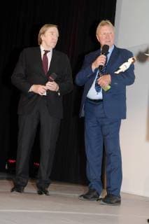 Both Walther Bensemann Award winners Günter Netzer 2013 and Horst Hrubesch 2018 Walther Bensemann Prize 2018 Nuremberg Copyright: xEIBNER RZYx EP_RZY