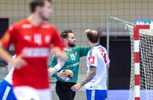 Handball, EM-Quali, Färöer Inseln - Dänemark EM - Qualification Phase 2 Faroe Islands - Denmark den 27. oktober 2018 i Skjern Bank Arena Skjern.. , Skjern Denmark  Copyright: JohnxRanderis JohnxRanderisx cop103 spdk20181027-170726-L