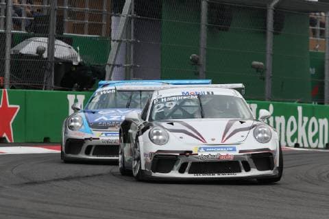 Philip Hamprecht Josh Webster Lechner Racing Porsche Supercup formula 1 GP Mexico Mexico City 28 10 2018 Photo mspb Lukas Gorys Philip Hamprecht Josh Webster Porsche Supercup Mexico 2018