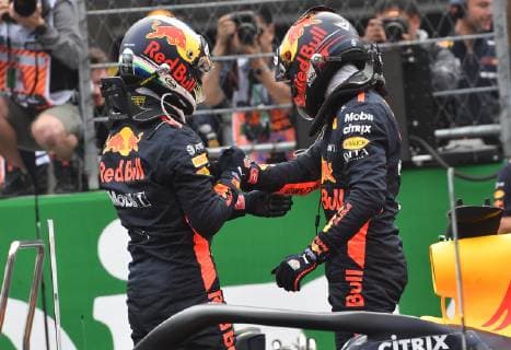 Max Verstappen Daniel Ricciardo Red Bull Racing Formula 1 GP Mexico Mexico City 27 10 2018 Photo mspb Jerry Andre Max Verstappen Daniel Ricciardo formula 1 GP Mexico 2018