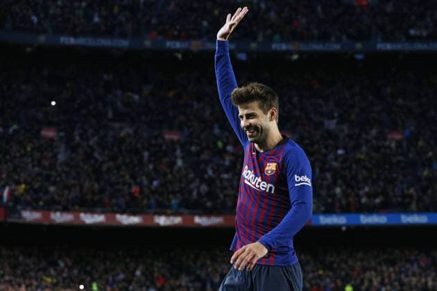 Gerard Pique (Barcelona), OCTOBER 28, 2018 - Football Soccer : Spanish Primera Division Liga Santander match between FC Barcelona Barca 5-1 Real Madrid at Camp Nou stadium in Barcelona, Spain. Noxthirdxpartyxsales  (89388471)