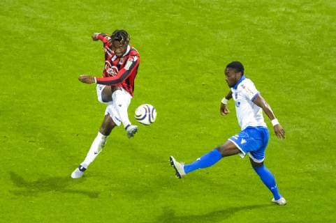 Allan Saint Maximin (OGC Nice) - FOOTBALL : OGC Nice vs AJ Auxerre - Coupe de la Ligue - Nice - 31 10 2018 NorbertScanella Panoramic 
