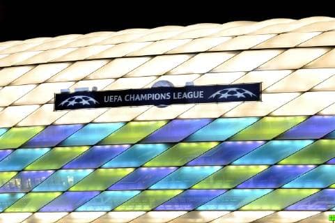 Muenchen competes for the Champions League Final 2021 Archive photo The Allianz Arena shines in extravagant colors in the evening sky in the north of Munich on 16 05 2012 three days before the big showdown the game of matches Stadium Overview Exterior Football Stadium Soccer Champions League Final 2012 Bayern Munich Chelsea Season2011 12 ALLIANZARENAMUENCHEN on 19 05 2012 Â