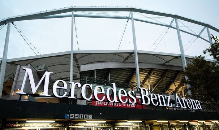 02 11 2018 xfux Football 1 Bundesliga VfB Stuttgart Eintracht Frankfurt emspor vl Overview Mercedes Benz Arena Exterior Exterior Exterior Entrance Entrance Stadium DFL DFB REGULATIONS PROHIBIT ANY USE OF PHOTOGRAPH as IMAGE SEQUENCES and or QUASI VIDEO Stuttgart