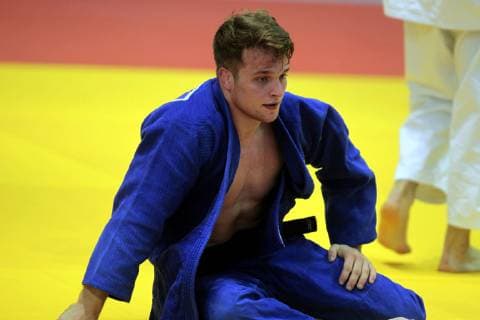 03.11.2018 Gyor(Hungary) U23 Senior Euroean Judo Championships -81kg men s Timo Cavelius Germany after lost fight from Tamazi Kirakozashvili Georgia : 