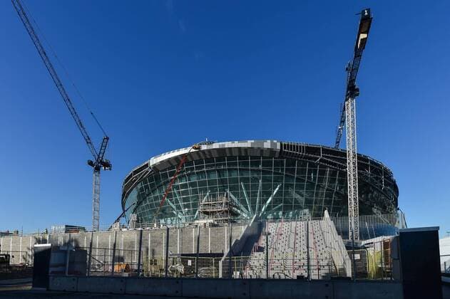 Building work at Tottenham Hotspur Stadium at High Road (White Hart Lane), London, England on 2 November 2018. Copyright: xVincexxMignottx PMI-2375-0008