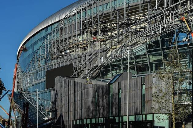Building work at Tottenham Hotspur Stadium at High Road (White Hart Lane), London, England on 2 November 2018. Copyright: xVincexxMignottx PMI-2375-0014