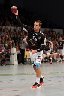 Handball Handball 3 League North 2018 2019 Handball Sports Club Hamburg vs. TSV Bayer Dormagen Lukas Ossenkopp Hamburg 7m successful Sporthalle Hamburg Hamburg Hamburg