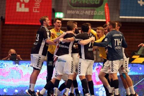 Handball Handball 3 League North 2018 2019 Handball Sports Club Hamburg vs. TSV Bayer Dormagen Team of the Handball Sports Club Hamburg Final Jubilee Sporthalle Hamburg Hamburg Hamburg