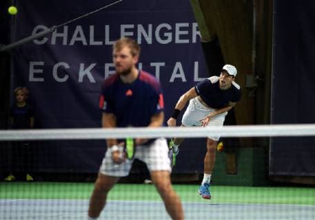 04 11 2018 Tennis ATP Challenger Cup Bauer Watertechnology Cup 2018 International German Indoor Championships Final Double DaMa Kevin Krawietz GER Andreas Mies GER