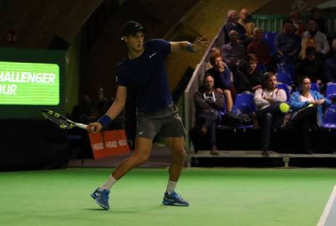 04 11 2018 Tennis ATP Challenger Cup Bauer Watertechnology Cup 2018 International German Indoor Championships Final Single DaMa Antoine Hoang FRA