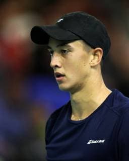 04 11 2018 Tennis ATP Challenger Cup Bauer Watertechnology Cup 2018 International German Indoor Championships Final Single DaMa Antoine Hoang FRA thoughtful