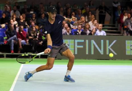 04 11 2018 Tennis ATP Challenger Cup Bauer Watertechnology Cup 2018 International German Indoor Championships Final Single DaMa Antoine Hoang FRA