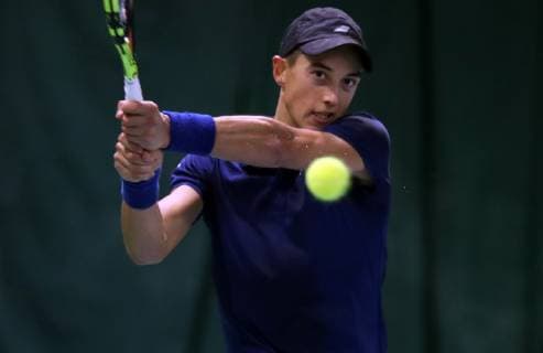 04 11 2018 Tennis ATP Challenger Cup Bauer Watertechnology Cup 2018 International German Indoor Championships Final Single DaMa Antoine Hoang FRA