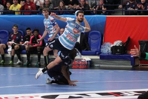 Mario Sostaric (Szeged) HANDBALL : Velux EHF Champions League - 6eme journee - Paris Saint-Germain HB vs MOL-Pick Szeged - 04 11 2018 KevinDomas Panoramic 