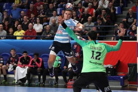 Richard Bodo (Szeged) HANDBALL : Velux EHF Champions League - 6eme journee - Paris Saint-Germain HB vs MOL-Pick Szeged - 04 11 2018 KevinDomas Panoramic 