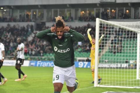 Sport Bilder des Tages Fußball, AS St. Etienne - SCO Angers Joie de Lois Diony (saint etienne) FOOTBALL : Saint Etienne vs Angers - Ligue 1 Conforama - 04 11 2018 FredericChambert Panoramic 