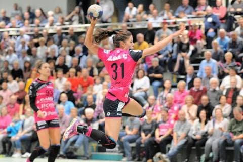 Kelly Vollebregt TusSies Metzingen 31 TusSies Metzingen Handball HBF EHF Cup Ligaspiel 04 11 2018 photo TBaur Eibner TusSies Metzingen vs VfL Oldenburg Metzingen Copyright: xEIBNER TobiasxBaurx EP_TBR