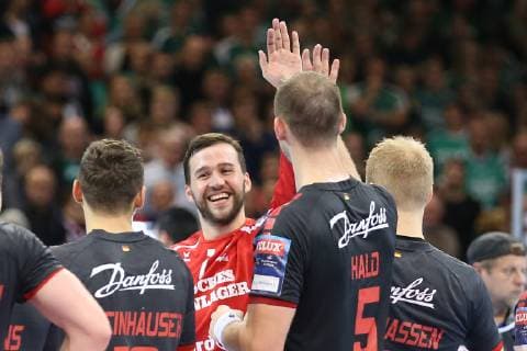 SG Flensburg Handewitt vs Skjern Handbold Handball EHF Champions League Group Phase 04 11 18 Man of the Match Benjamin Buric SG Flensburg Handewitt 01 xmmkx