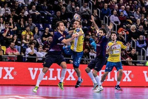 November 4, 2018 - Barcelona, Barcelona, Spain - Luka Cindric, 25 of PGE Vive Kielce in actions during VELUX EHF Champions League match between FC Barcelona Barca Lassa and PGE Vive Kielce on November 04, 2018 at Palau Blaugrana, in Barcelona, Spain, Handball: VELUX EHF Champions League - Fc Barcelona Lassa v PGE Vive Kielce. - ZUMAa181 20181104_zaa_a181_089 Copyright: xAFP7x