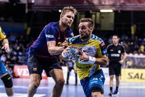 November 4, 2018 - Barcelona, Barcelona, Spain - Luka Cindric, 25 of PGE Vive Kielce in actions during VELUX EHF Champions League match between FC Barcelona Barca Lassa and PGE Vive Kielce on November 04, 2018 at Palau Blaugrana, in Barcelona, Spain, Handball: VELUX EHF Champions League - Fc Barcelona Lassa v PGE Vive Kielce. - ZUMAa181 20181104_zaa_a181_075 Copyright: xAFP7x