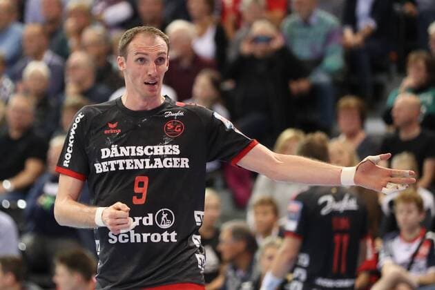 Holger Glandorf SG Flensburg Handewitt 09 gesticulated Flensburg Schleswig Holstein Germany Flens Arena Copyright: xAgentur54Gradx xSpeedphotosx
