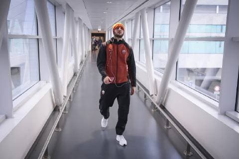 Fußball, CL, AS Rom auf dem Weg nach Moskau Photo Fabio Rossi AS Roma LaPresse 05 11 2018 Fiumicino (Italy) AS Roma Team leaving for Moscow In the pic: Kostas manolas  Copyright: xLaPresse ASxRoma FabioxRossix