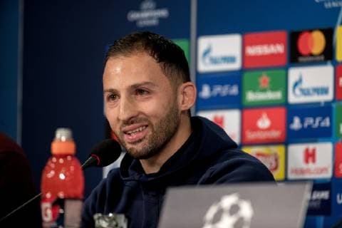 03 11 2018 Football Season 2018 2019 Champions League 4 Matchday Press Conference Final Training FC Schalke 04 Head Coach Domenico TEDESCO FC Schalke 04 Gelsenkirchen Veltins Arena NRW Germany