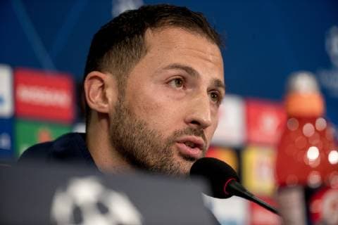 03 11 2018 Football Season 2018 2019 Champions League 4 Matchday Press Conference Final Training FC Schalke 04 Head Coach Domenico TEDESCO FC Schalke 04 Gelsenkirchen Veltins Arena NRW Germany