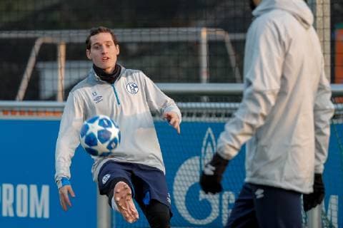 05 11 2018 Football Season 2018 2019 Champions League 4 Matchday Press Conference Final Training FC Schalke 04 Sebastian Rudy FC Schalke 04 Gelsenkirchen Veltins Arena NRW Germany