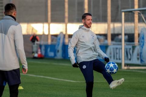 05 11 2018 Football Season 2018 2019 Champions League 4 Matchday Press Conference Final Training FC Schalke 04 Mark Uth FC Schalke 04 Gelsenkirchen Veltins Arena NRW Germany