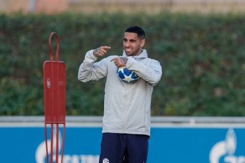 05 11 2018 Football Season 2018 2019 Champions League 4 Matchday Press Conference Final Training FC Schalke 04 Omar Mascarell FC Schalke 04 Gelsenkirchen Veltins Arena NRW Germany