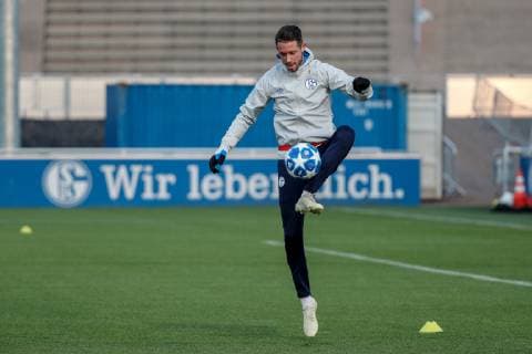 05 11 2018 Football Season 2018 2019 Champions League 4 Matchday Press Conference Final Training FC Schalke 04 Mark Uth FC Schalke 04 Gelsenkirchen Veltins Arena NRW Germany