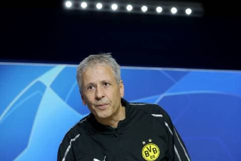 Coach Lucien Favre Borussia Dortmund Press Conference Atletico Madrid vs. Borussia Dortmund Football Champions League Group Phase 05 11 2018 Press Conference Atletico Madrid vs. Borussia Dortmund Football Champions League Group Phase 05 11 2018 Madrid Copyright: xLanger Eibner-Pressefotox EP_HLR