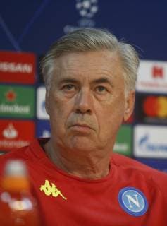5th November 2018, Castel Volturno training center , Naples, Italy; UEFA Champions League football, Napoli versus Paris Saint-Germain press conference PK Pressekonferenz Carlo Ancelotti coach of Napoli  ActionPlus12076671 NaFoto