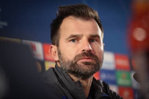 Club Brugge s head coach Ivan Leko pictured during a press conference PK Pressekonferenz of Belgian soccer team Club Brugge KV in the Principality of Monaco, Monday 05 November 2018. Tomorrow Club will meet AS Monaco on day four of the UEFA Champions League, in group A. BRUNOxFAHY  x05462147x