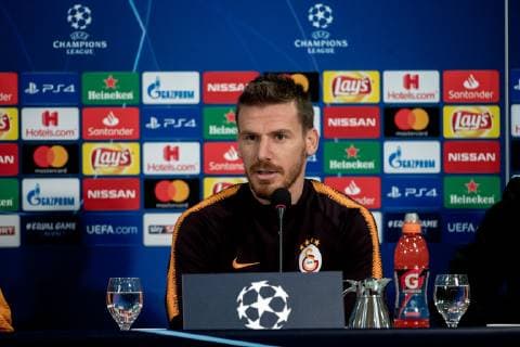 05 11 2018 Football Season 2018 2019 Champions League 4 Matchday Press Conference Final Training Galatasaray Istanbul Serdar Aziz Galatasaray Istanbul Gelsenkirchen Veltins Arena NRW Germany